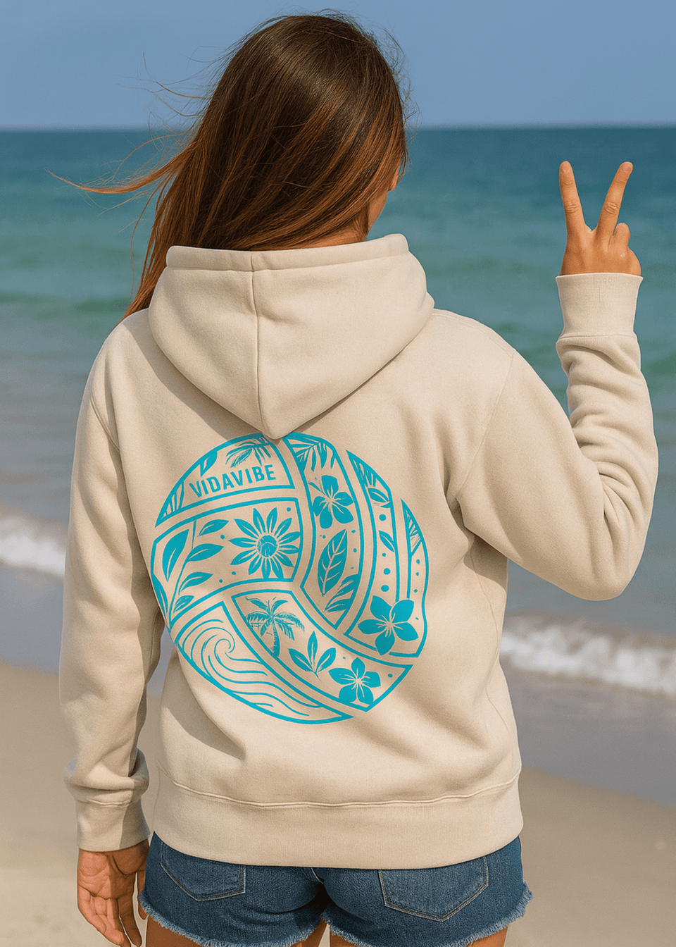 Floral Volleyball Sweatshirt